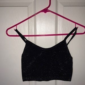 Forever 21 sparkly crop top